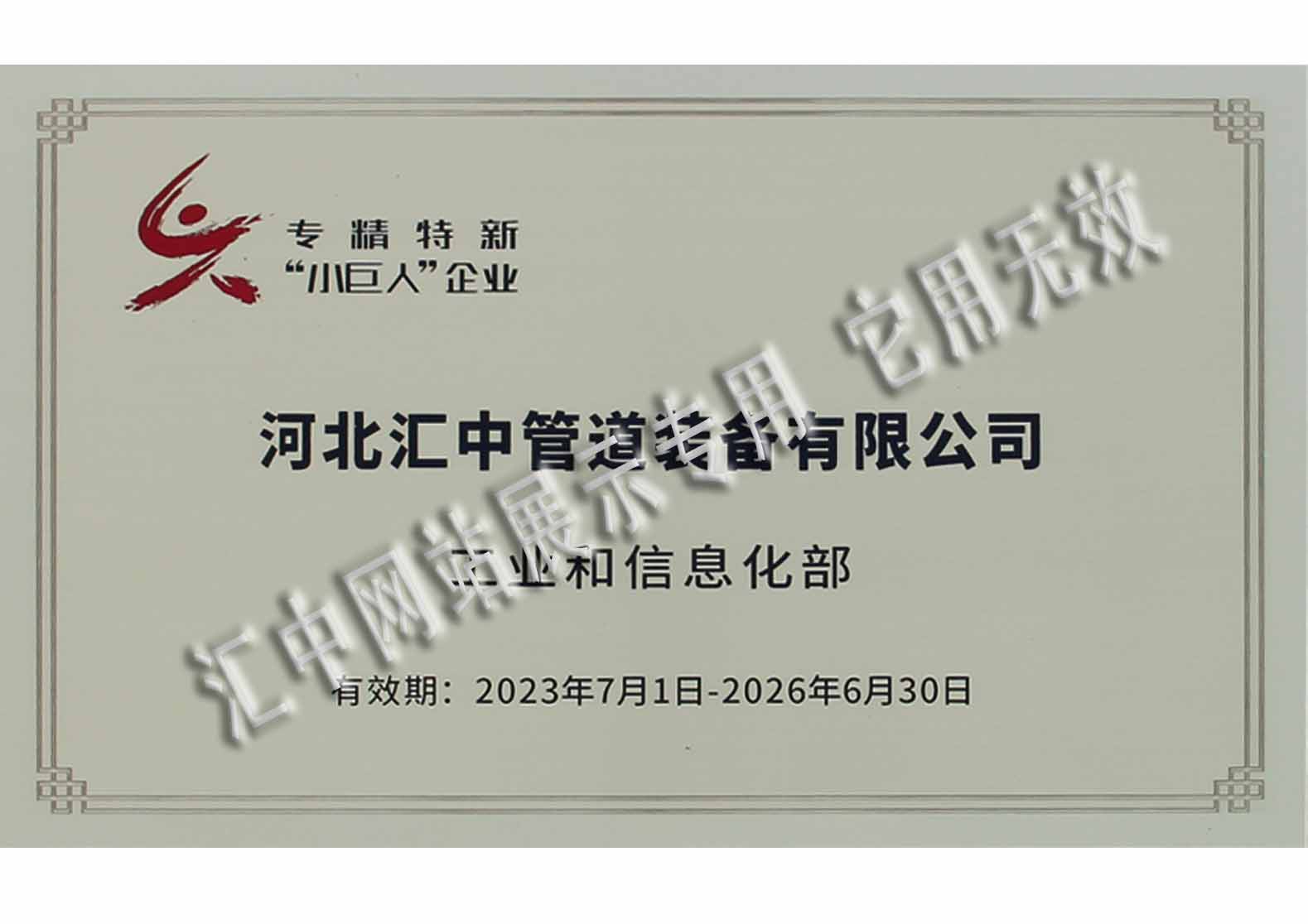 國家專精特新“小巨人”企業